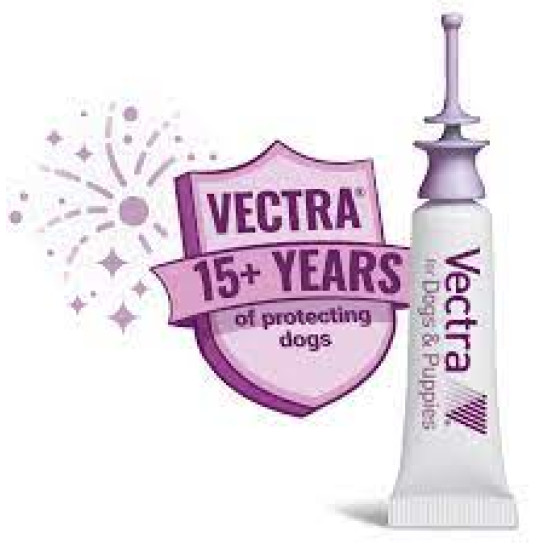 Vectra 3D – Antiparazitar Extern pentru Câini între 1,5–4 kg, 3 Pipete – Ceva Santé Animale